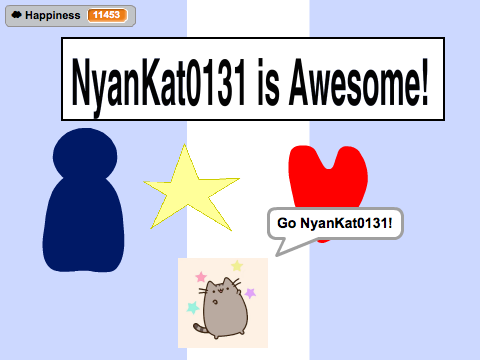 Make @NyanKat0131 Feel Happy! 
