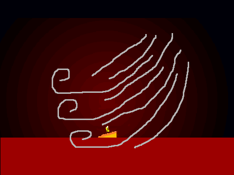 candle flickering