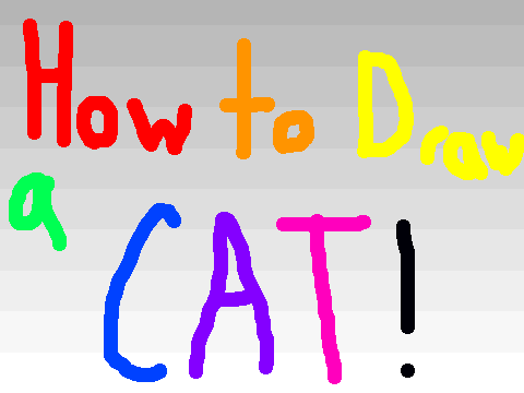 How to draw a CAT!