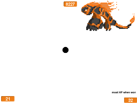 Fire Monster Boss Fight (WITH MUSIC AND EXTRA ATTACK)