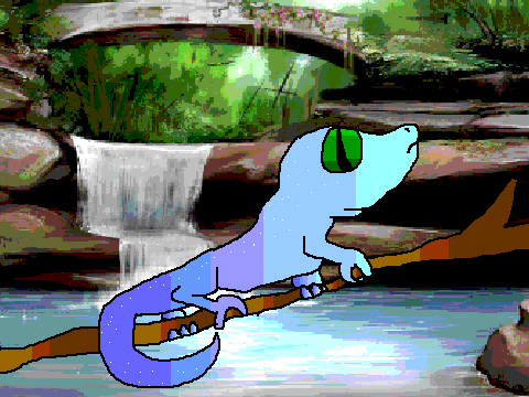 Gecko Coloring Contest - My Entry