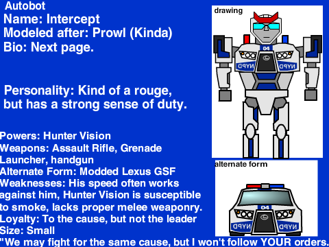 Transformers Ultra - Intercept