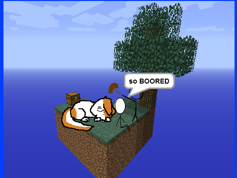 Add yourself stranded on Skyblock  remix
