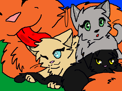 Cherryfur and Her Kits!