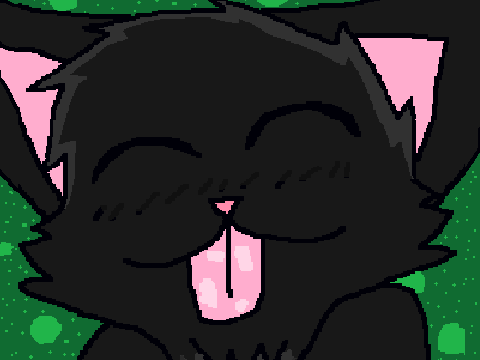 Licking cat -Art trade