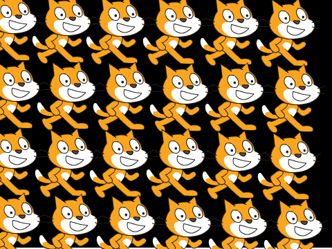 How many cats does it take to fill up a screen?