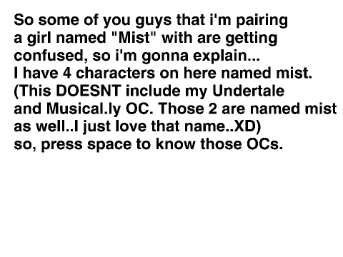 My MANY oc's EXPLAINED. 