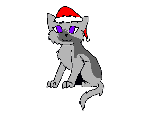 Christmas Kitty Coloring Contest entry 1