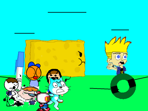 Add yourself chasing Johnny Test (REMIX IF YOU HATE HIM!)