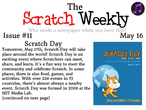 Issue #11- Scratch Day