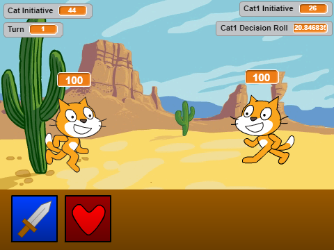 Point-and-Click Combat Engine