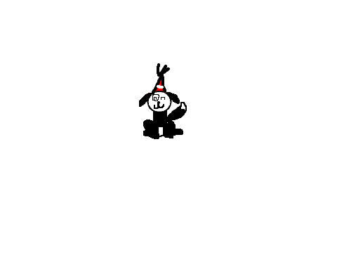 Dog wagging it's tail   