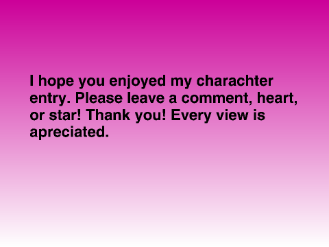 Entry For 100+ Followers Design a Charachter Contest