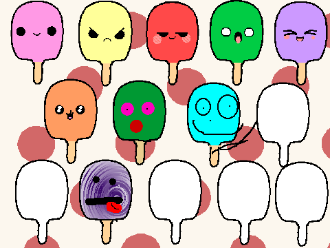 dabbing popsicles