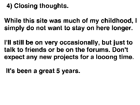 A (sort-of) farewell.