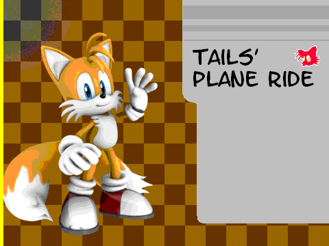 Tails' Plane Ride