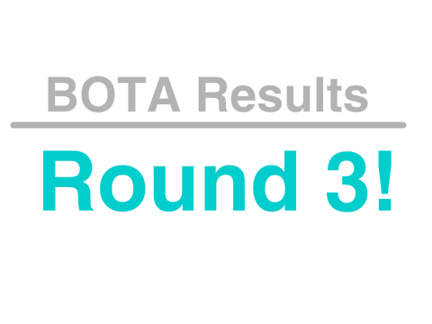 BOTA Results and Round 3!