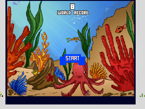 Swimmy Diver (A 'Flappy Bird' game)
