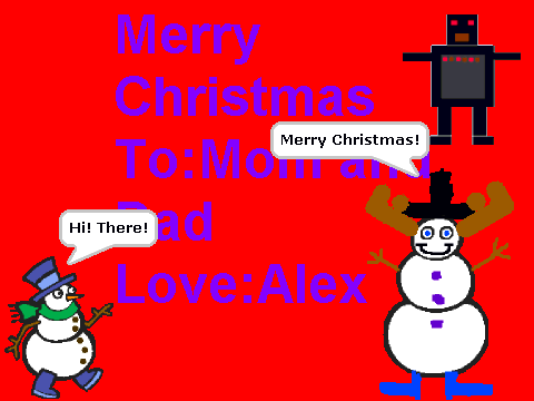 Alex's Christmas Card!