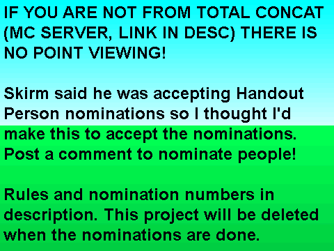 Handout Person Nominations