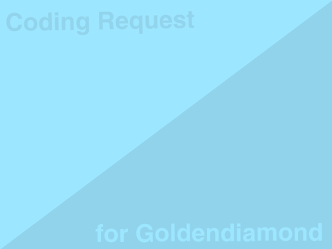 Coding Request