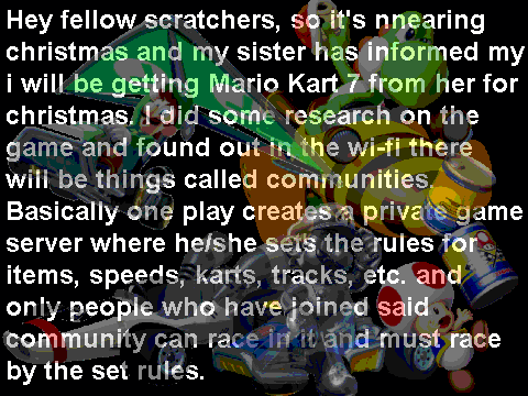 Mario Kart 7 Online Community?