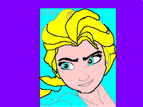 Elsa colouring competition remix