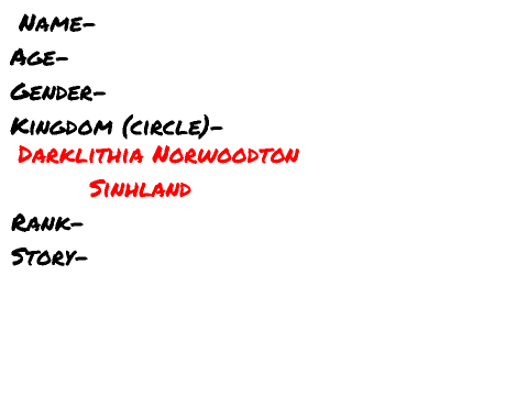 Kingdom of Sinhland RPG Sign up