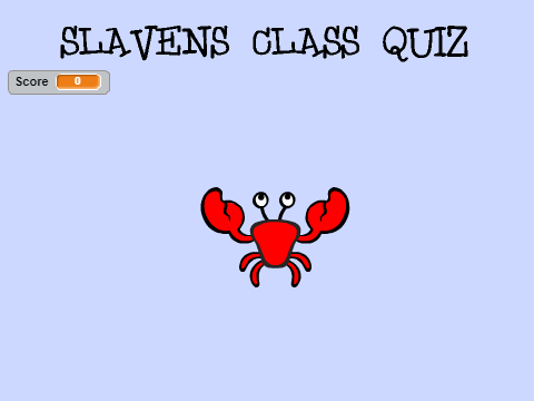 Slavens Class Quiz!