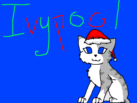 Christmas Kitty Coloring Contest third entry