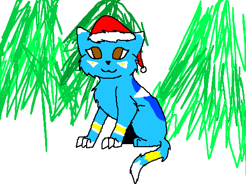 Christmas Kitty Coloring Contest-1 3rd entry