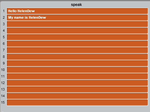 Speaking base List