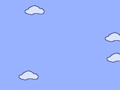 Gliding clouds