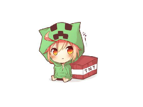 Cute Minecraft Anime, Creeper remix