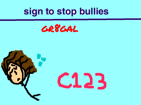 No bullies sign in! :) remix