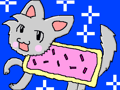 Nyan Cat Coloring Contest!!!! my entry
