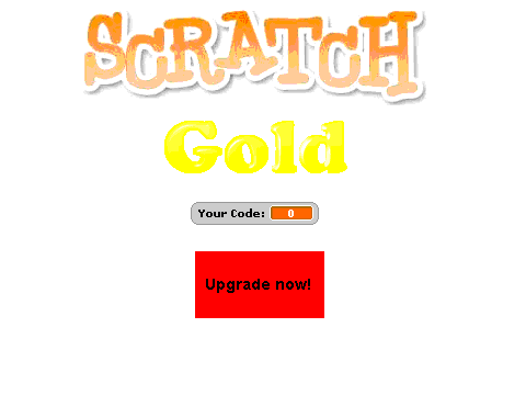 Scratch Gold Membership Sign-Up