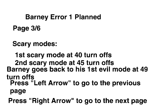 Plans for Barney Error 1