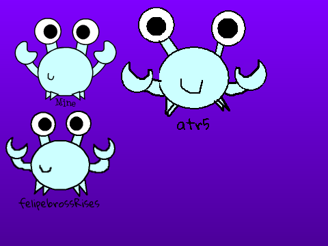 Draw your own design of Freeze the Crab!