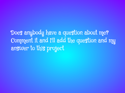 Does anybody have a question?