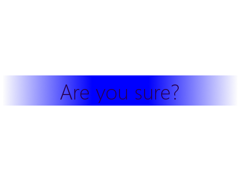 Are you sure?