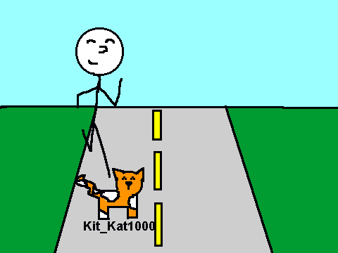 Add your character running down the street!