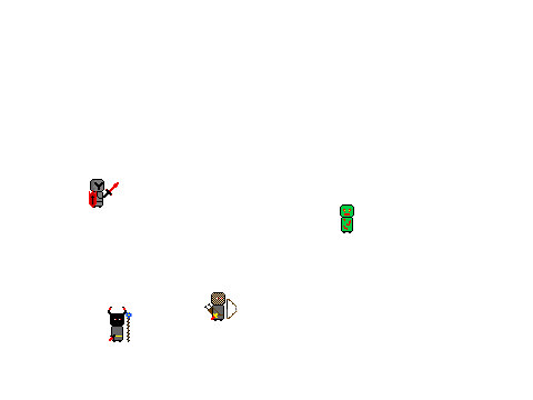 zombies and characters for jump, run, and fight