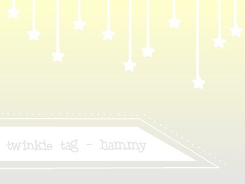 ☆Hammy does Twinkie Tag☆