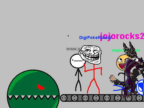 Add Yourself Running From The Junk Monster(1)