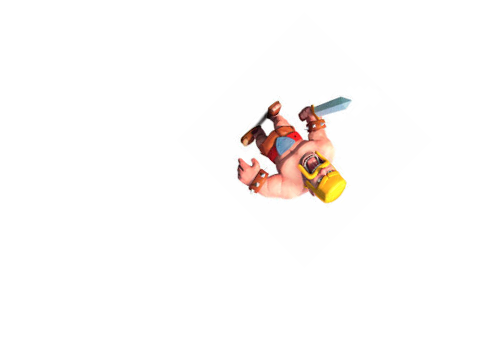 Clash of Clans Barbarian Screen-Saver remix