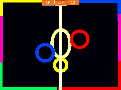 1 player v cpu neon hokey