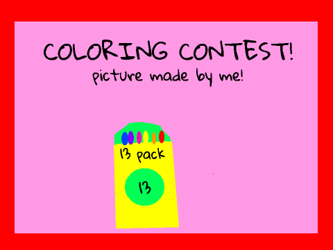 Coloring contest!