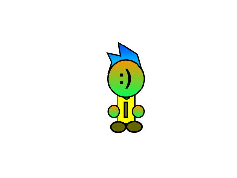 :)-3