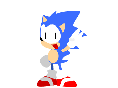 Classic Sonic Sprite but it looks more like sonic